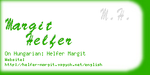 margit helfer business card